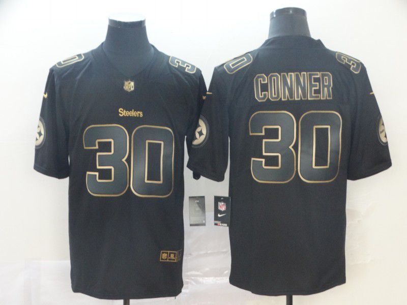 Men Pittsburgh Steelers #30 Conner Nike Vapor Limited Black Golden NFL Jerseys->minnesota vikings->NFL Jersey